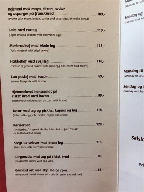 teglkroen menu|Teglkroen København